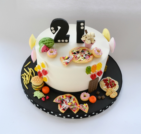 Favourite Foods Birthday Cake