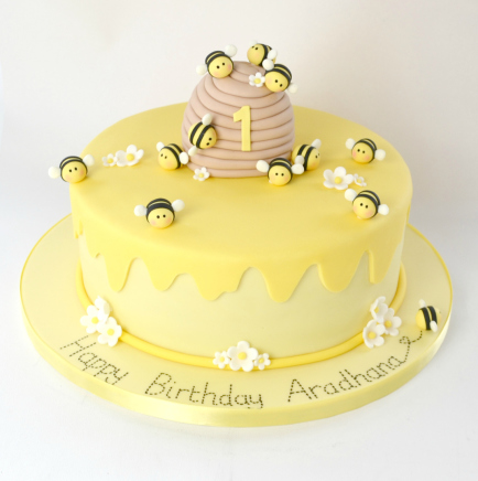 Honey Bee Birthday Cake